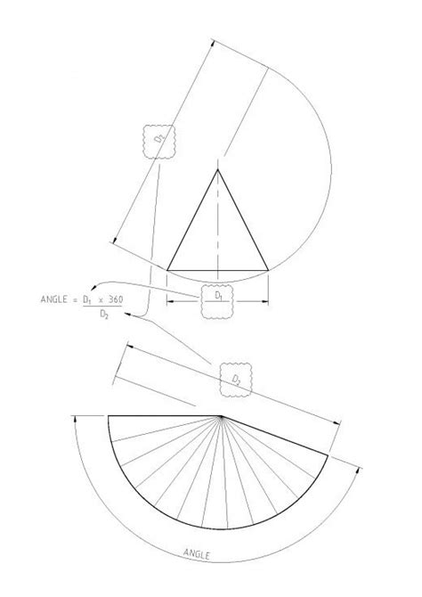 developing a cone in sheet metal|sheet metal transition layout.